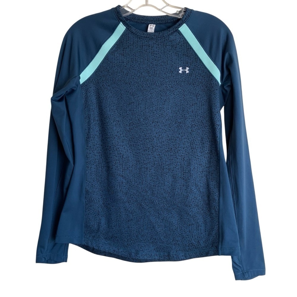 Under Armour Cold Gear Fitted Top Athletic Shirt Running Gym Fleece Lined Sz S